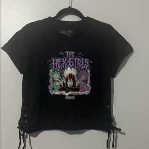 Scooby-Doo! The Hex Girls Lace-Up Girls Crop T-Shirt Plus Size